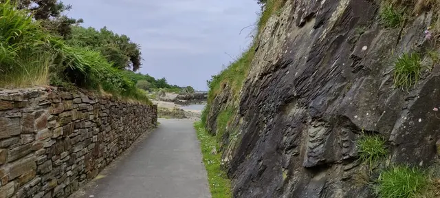 Moville shore path walk