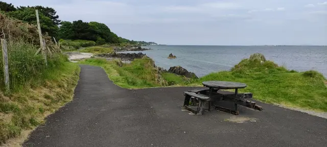 Moville shore path walk