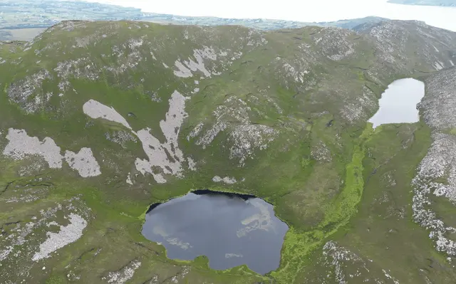 a large green mountain